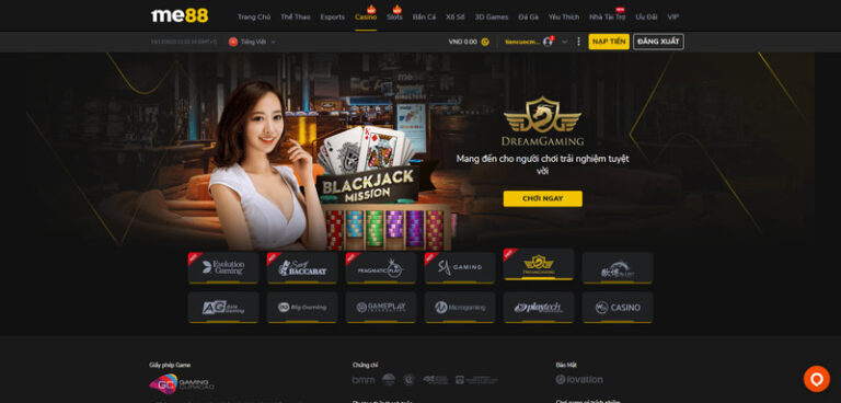 Blackjack me88 | Game hot, thưởng cao trong làng casino 